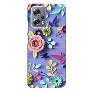 Чехлы с Цветами для Xiaomi Redmi Note 12 Pro Plus (VPrint) (Цветочный дизайн)