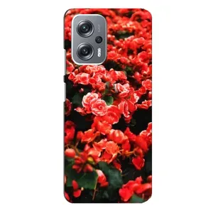 Чехлы с Цветами для Xiaomi Redmi Note 12 Pro Plus (VPrint) (Цветы красные)