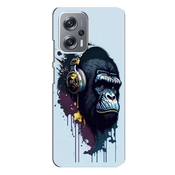 Чехол с принтом «Горилла в наушниках» для Xiaomi Redmi Note 12 Pro Plus Чехол с принтом «Горилла в наушниках» для Xiaomi Redmi Note 12 Pro Plus