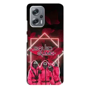 Чохол Гра в кальмара для Xiaomi Redmi Note 12 Pro Plus (Охоронці Гра кальмара)