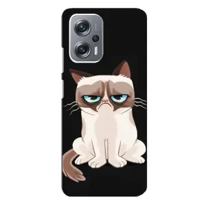 Чохол з принтом для Xiaomi Redmi Note 12 Pro Plus (AlphaPrint) Модні коти (Сумний кіт)