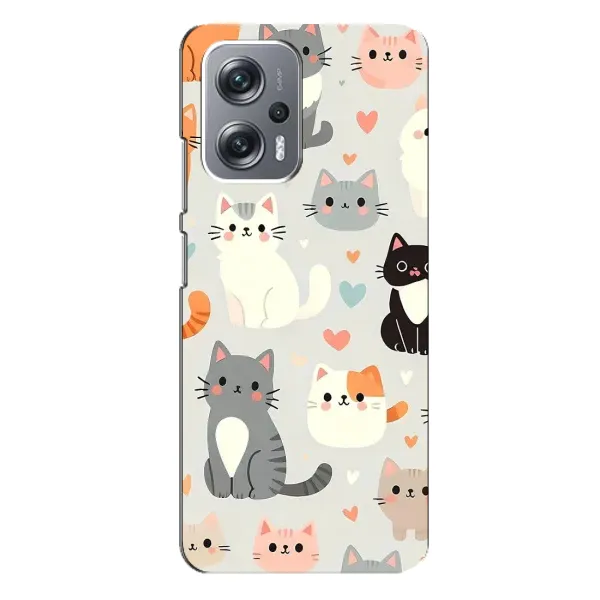Чохол з принтом «Колаж котів» для Xiaomi Redmi Note 12 Pro Plus
