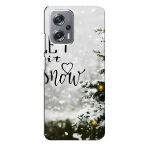 Новорічні, Святкові Чохли для Xiaomi Redmi Note 12 Pro Plus - 2024 год (Let it snow)