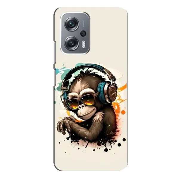 Чехол с принтом «Макака в наушниках» для Xiaomi Redmi Note 12 Pro Plus Чехол с принтом «Макака в наушниках» для Xiaomi Redmi Note 12 Pro Plus