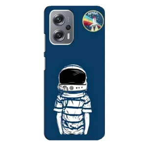 Чехол NASA для Xiaomi Redmi Note 12 Pro Plus (AlphaPrint) (Мальчик в шлеме)