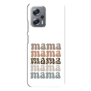 Чохол з принтом «Текстовий колаж мама» для Xiaomi Redmi Note 12 Pro Plus