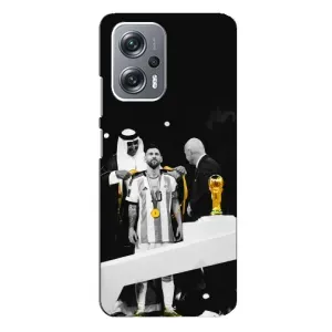 Чохли для Xiaomi Redmi Note 12 Pro Plus (Leo чемпіон) (AlphaPrint) (Мессі коронований)