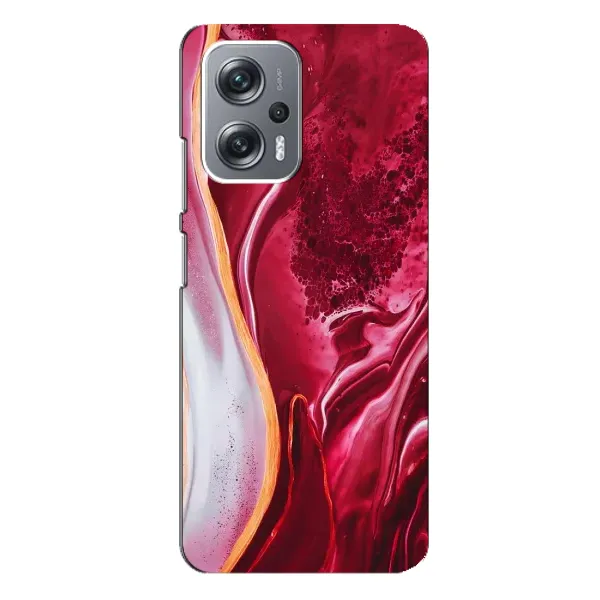 Чехол с принтом «Мрамор красный» для Xiaomi Redmi Note 12 Pro Plus