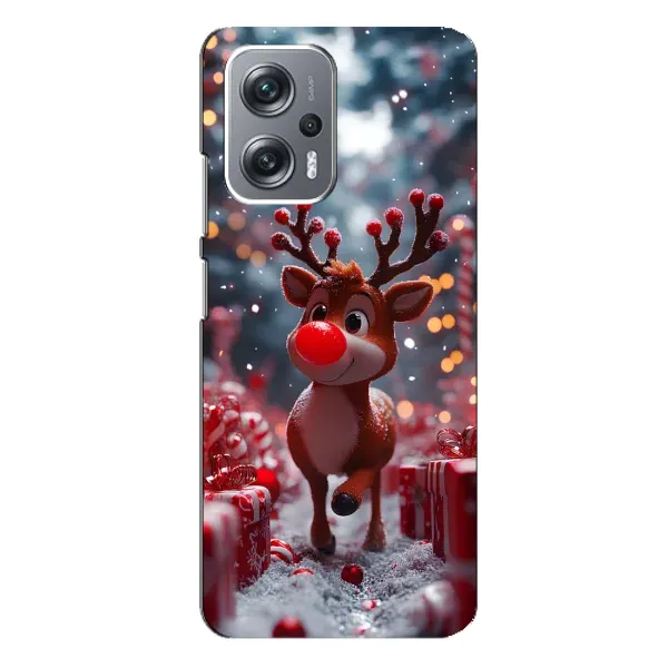 Чохол з принтом «Олень серед подарунків» для Xiaomi Redmi Note 12 Pro Plus