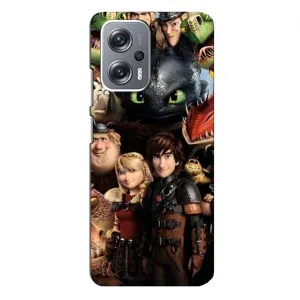 Чохол як приборкати дракона на Xiaomi Redmi Note 12 Pro Plus (Персонажі дракона)