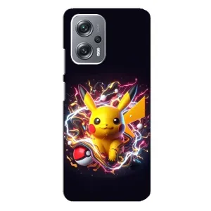 Чохол з принтом «Пікачу з м'ячем» для Xiaomi Redmi Note 12 Pro Plus