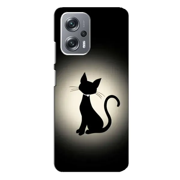Чохол з принтом «Силует котика» для Xiaomi Redmi Note 12 Pro Plus