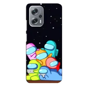 Чохли Амонг Ас для Xiaomi Redmi Note 12 Pro Plus (AlphaPrint) (Скіни в космосі)