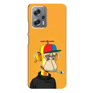 Чехлы с Обезьянами NFT для Xiaomi Redmi Note 12 Pro Plus (AlphaPrint) (Скучающая Обезьяна NFT)
