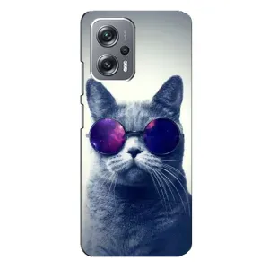 Чохол з принтом для Xiaomi Redmi Note 12 Pro Plus (AlphaPrint) Модні коти (Стильний кіт)