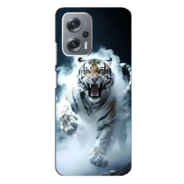 Чохол з принтом «Білий тигр у диму» для Xiaomi Redmi Note 12 Pro Plus