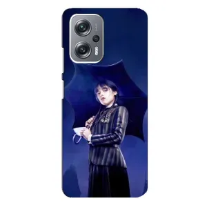 Чохли Венсдей на Xiaomi Redmi Note 12 Pro Plus Уенсдей (AlphaPrint) (Венздей з парасолькою)