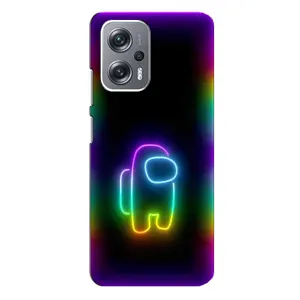 Чохли Амонг Ас для Xiaomi Redmi Note 12 Pro Plus (AlphaPrint) (Яскравий скін)