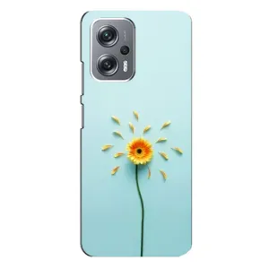 Чехлы с Цветами для Xiaomi Redmi Note 12 Pro Plus (VPrint) (Желтый цветок)