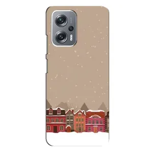 Новорічні, Святкові Чохли для Xiaomi Redmi Note 12 Pro Plus - 2024 год (Зимове місто)