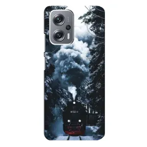 Новорічні, Святкові Чохли для Xiaomi Redmi Note 12 Pro Plus - 2024 год (Зимовий потяг)