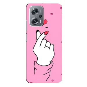 Чохол з принтом для Xiaomi Redmi Note 12 Pro Plus (AlphaPrint - Знак сердечка)