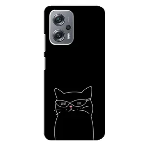 Чохол з малюнком кіт на Xiaomi Redmi Note 12 Pro (5g) (Байдужий кіт)