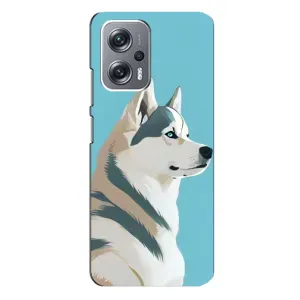Чохол з Хаскі Xiaomi Redmi Note 12 Pro - (AlphaPrint) (Хаскі арт)