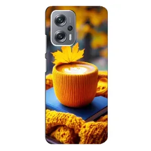 Чохол з принтом «Кава на жовтому пледі» для Xiaomi Redmi Note 12 Pro (5g)