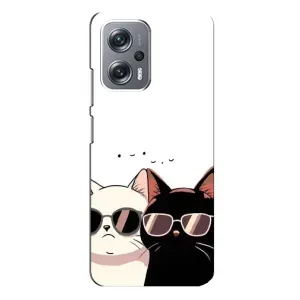 Чохол з малюнком кіт на Xiaomi Redmi Note 12 Pro (5g) (Коти в окулярах)