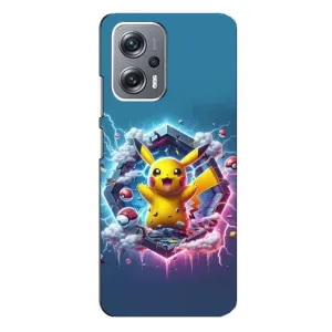 Чохол з Пікачу на Xiaomi Redmi Note 12 Pro (5g) (Лого Пікачу)