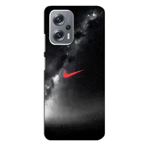 Чехол для Xiaomi Redmi Note 12 Pro (5g) - с принтом Найк (AlphaPrint) (Найк красный)