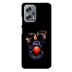 Чохол з Мавпами Xiaomi Redmi Note 12 Pro (5g) - (AlphaPrint) (Три мавпи)