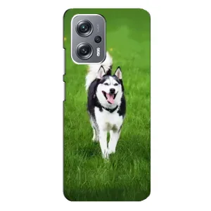 Чохол з Хаскі Xiaomi Redmi Note 12 Pro - (AlphaPrint) (Радісний Хаскі)