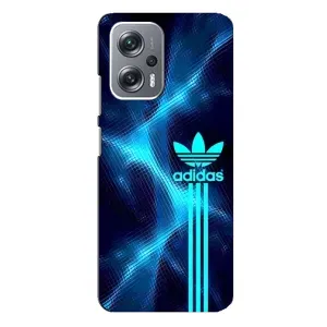 Чехлы Адидас для Xiaomi Redmi Note 12 Pro (5g) (AlphaPrint) (Синий Адидас)