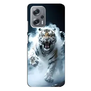 Чохол з картинкою 'Хижаки' для Xiaomi Redmi Note 12 Pro (5g) (Білий тигр у диму)