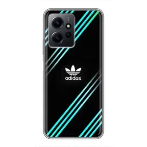 Чехлы Адидас для Xiaomi Redmi Note 12 (AlphaPrint) (Адидас с полосами)