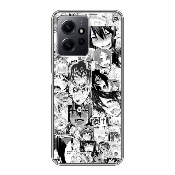 Чехол с принтом «Ahegao manga» для Xiaomi Redmi Note 12 Чехол с принтом «Ahegao manga» для Xiaomi Redmi Note 12