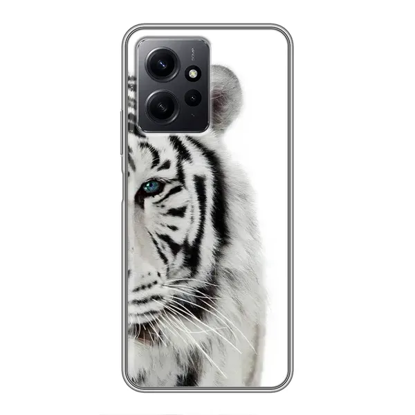 Чехол с принтом «Белый Тигр» для Xiaomi Redmi Note 12