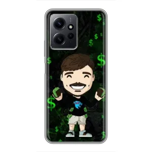 Чехол с принтом «Блогер Beast» для Xiaomi Redmi Note 12