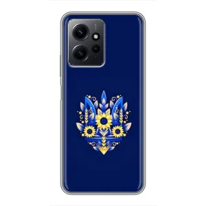 Чохли для Xiaomi Redmi Note 12 Укр. Символіка (AlphaPrint) (Квітковий Герб)