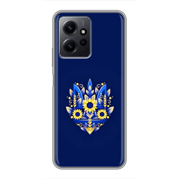 Чехол с принтом «Цветочный Герб» для Xiaomi Redmi Note 12