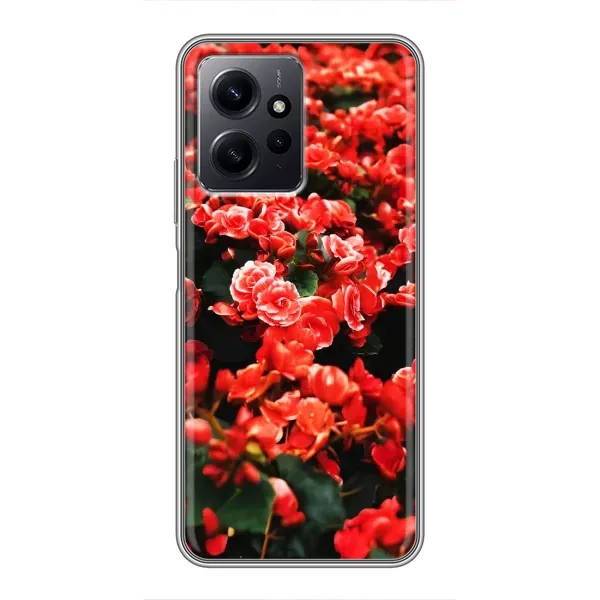 Чехол с принтом «Цветы красные» для Xiaomi Redmi Note 12 Чехол с принтом «Цветы красные» для Xiaomi Redmi Note 12