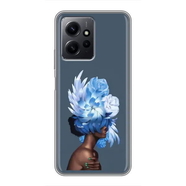 Чехол с принтом «Цветы на голове» для Xiaomi Redmi Note 12