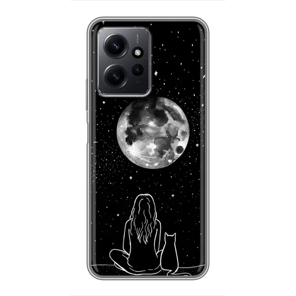 Чохол з принтом «Дівчина з котом» для Xiaomi Redmi Note 12