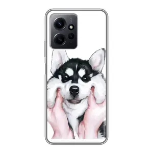 Чехол с принтом «Довольный Хаски» для Xiaomi Redmi Note 12