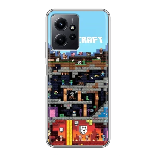 Чехол с принтом «фон Minecraft» для Xiaomi Redmi Note 12