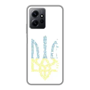 Чохли для Xiaomi Redmi Note 12 Укр. Символіка (AlphaPrint) (Герб з букв)