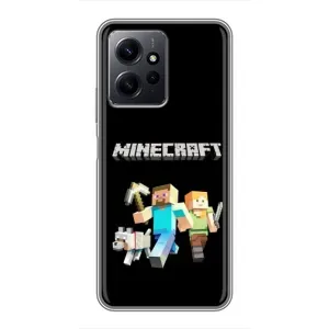 Чохол Майнкрафт на Xiaomi Redmi Note 12 (AlphaPrint) Minecraft (герої Minecraft)