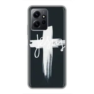 Чехол для Xiaomi Redmi Note 12 (AlphaPrint) - (Христианские) (Иисус)